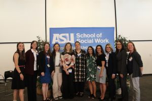 Group of BHWRC staff and colleagues at the Arizona State University School of Social Work conference.